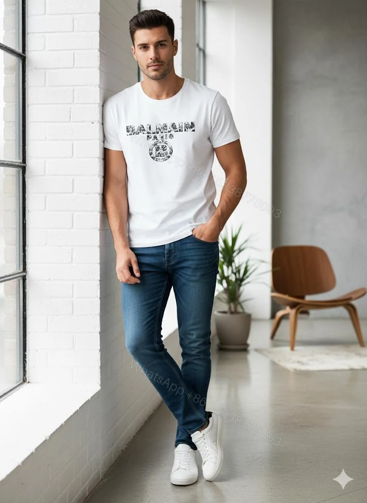View 3 of First Copy Balmain Paris Imported China Quality Exclusive Men’s T-Shirt