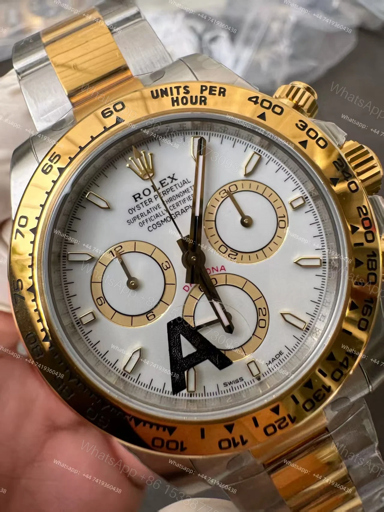 View 9 of Rolex Super Clone Daytona M126503-0001 White Dial Two-Tone 4131 Movement