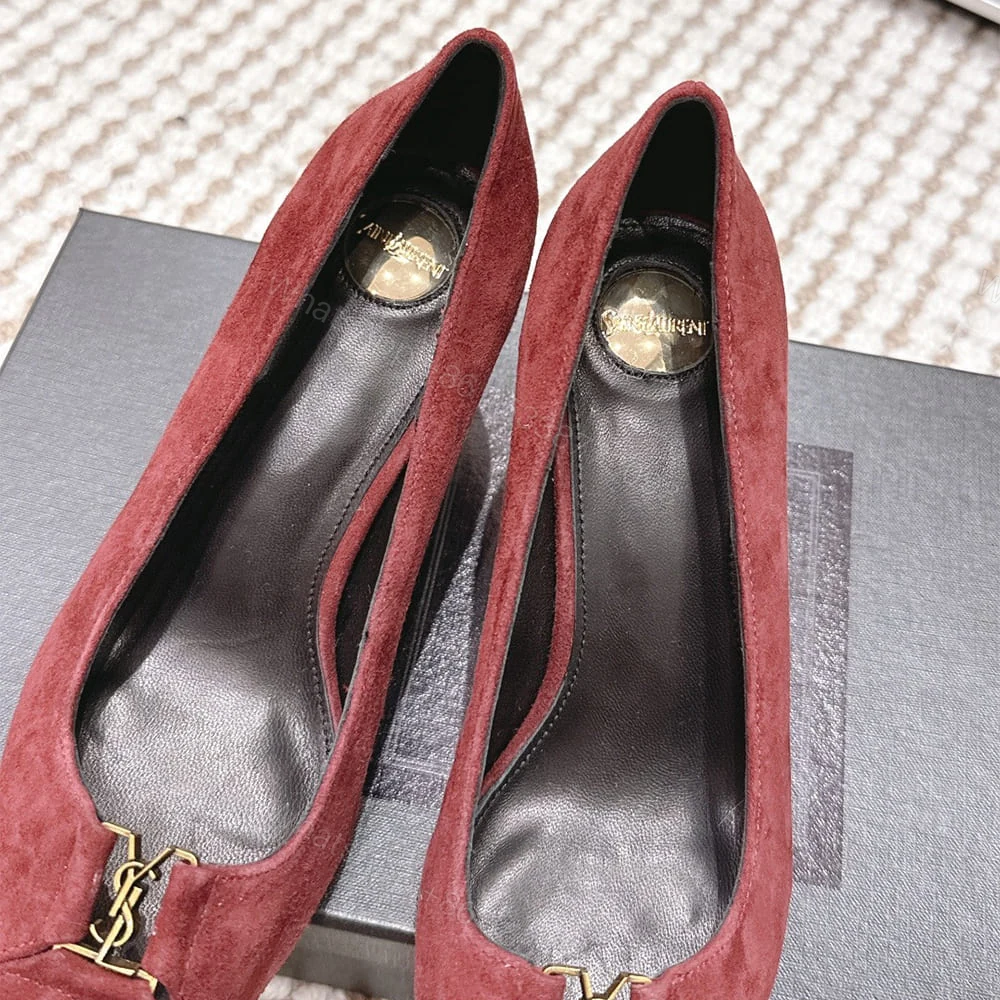 View 8 of YSL BABYLONE BRETEUIL pumps in suede