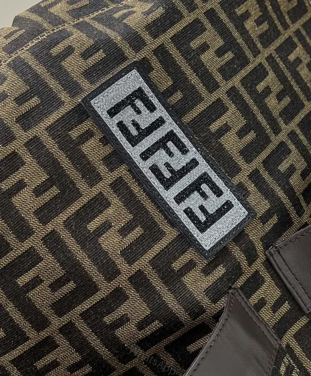 View 5 of Bold Pattern, Quiet Power Backpack: Luxe Fendi-Inspired Everyday Carrier