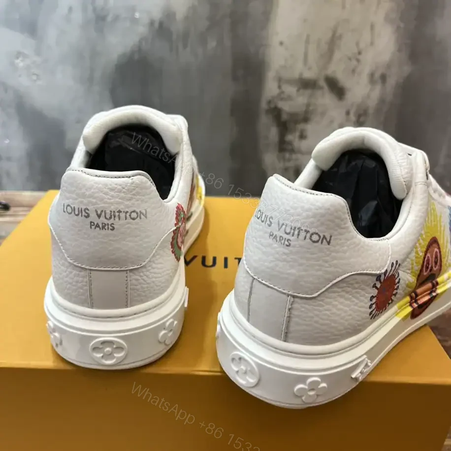 View 6 of LOUIS VUITTON X YAYOI KUSAMA TIME OUT SNEAKERS IN WHITE – LSVT350