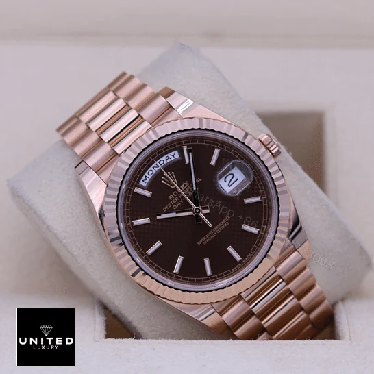 View 5 of Rolex Day-Date 228235 Chocolate Replica