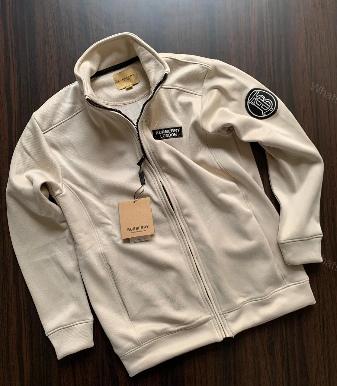 View 7 of FIRST COPY BURBERRY IMPORTED FABRIC ZIPPER JACKETS