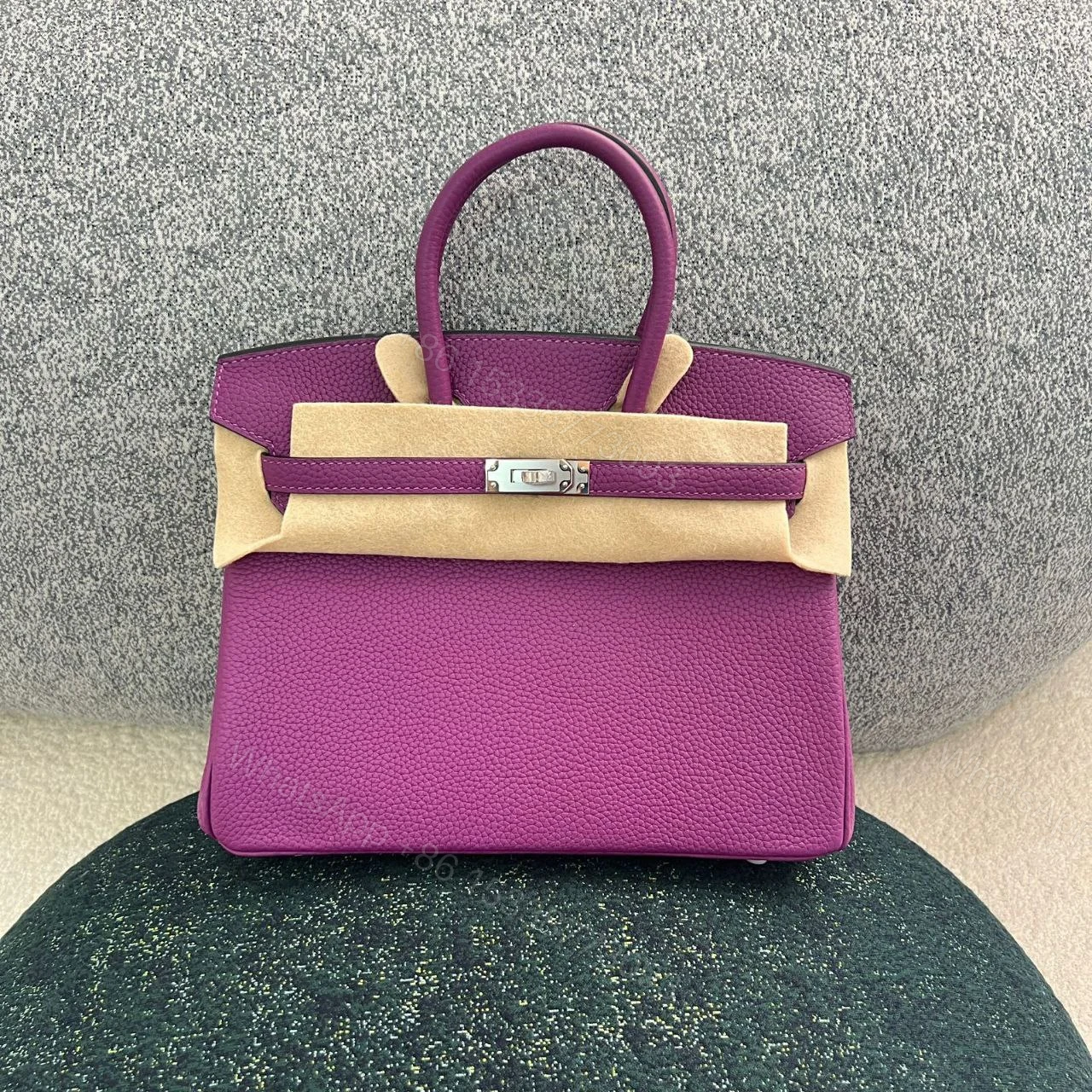 View 2 of Hermes Birkin 25 Handbag P9 Anemone