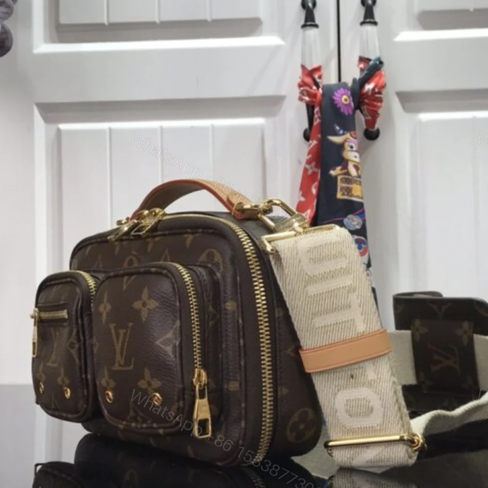 View 3 of Louis Vuitton Utility Crossbody Bag Brown 18Cm M80446