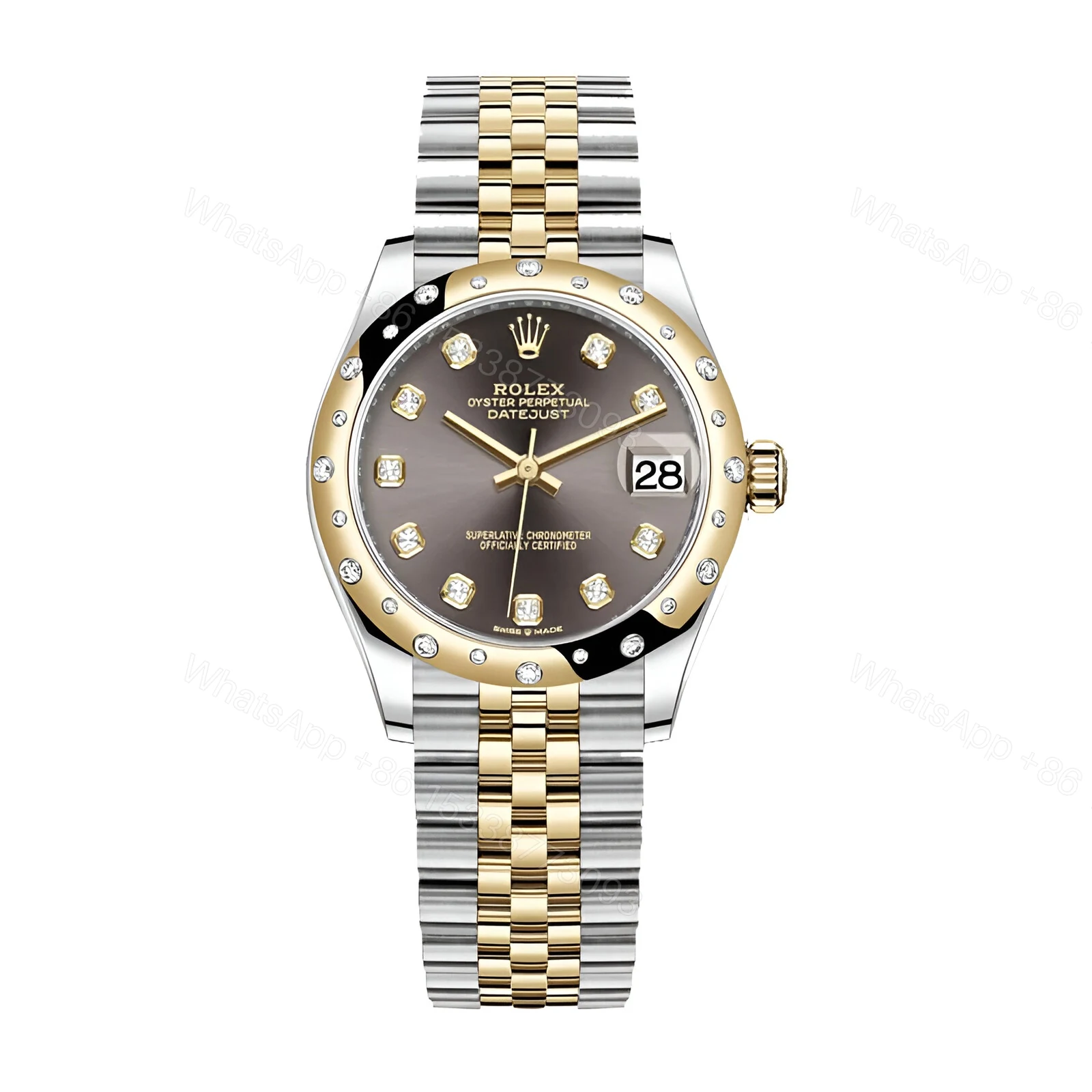 Rolex Grey Diamond Replica — view 1