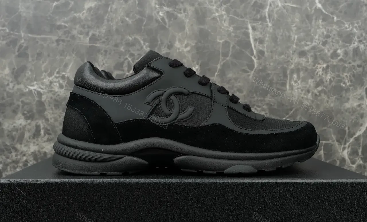 View 10 of Black Nubuck Trainers – Luxe, All‐Day Comfort, Monochrome Edge