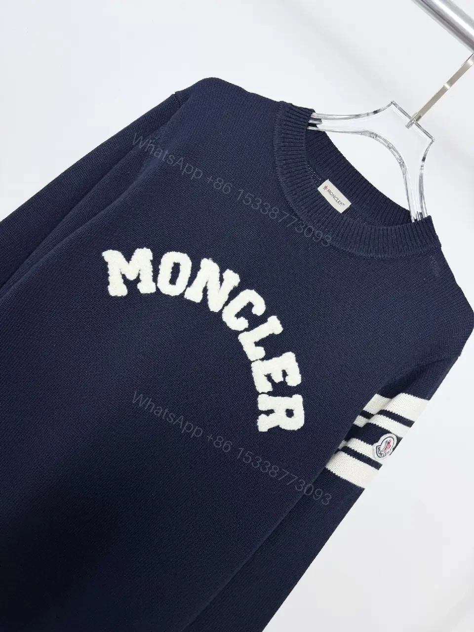 View 5 of Dark Navy Knit Pullover: Designer-Inspired Comfort & Style