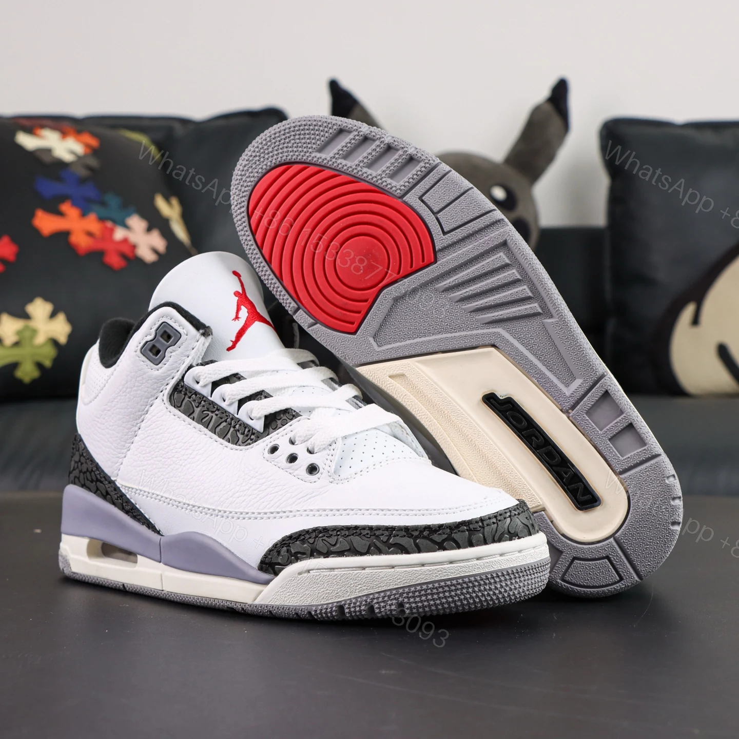 View 3 of Jordan 3 Retro Cement Grey