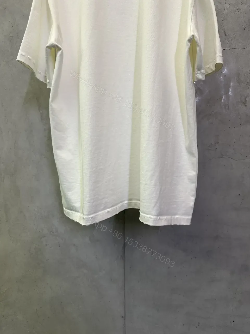 View 5 of White Cotton Tee, Minimal Logo, Luxury Everyday Comfort