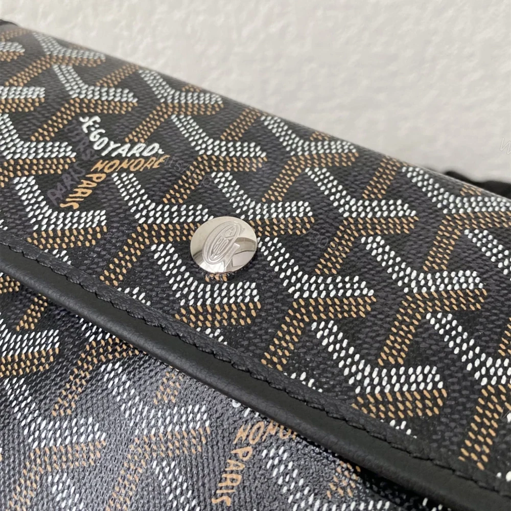 View 7 of 高仿Goyard*STLOUIH滿印Tote購物袋黑色中號免檢版