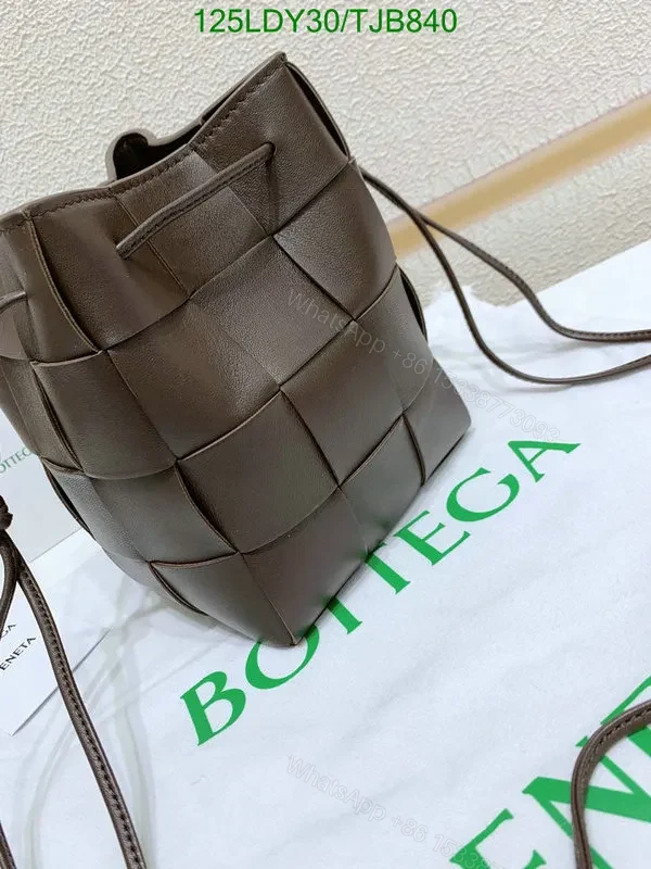 View 67 of Bottega Veneta Small Cross-Body Bucket Bag in Red BVF4722