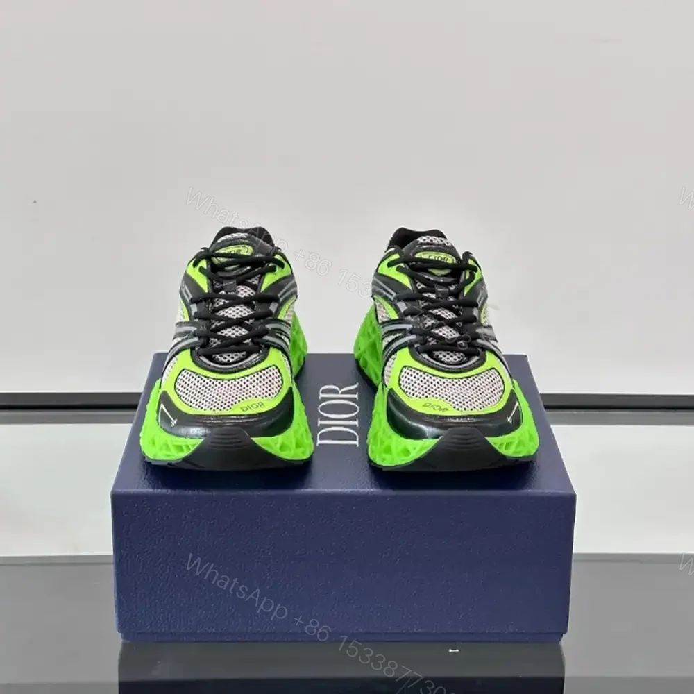 View 3 of DIOR B35 NXXT-SNEAKERS IN GREY AND GREEN – CD231