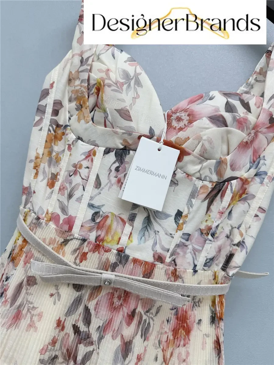 View 3 of Zimmermann Vintage Floral Print Strappy Dress