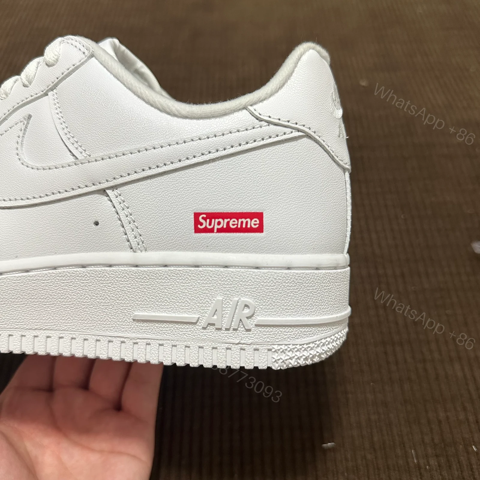 View 3 of Nike Air Force 1 Low Supreme White
