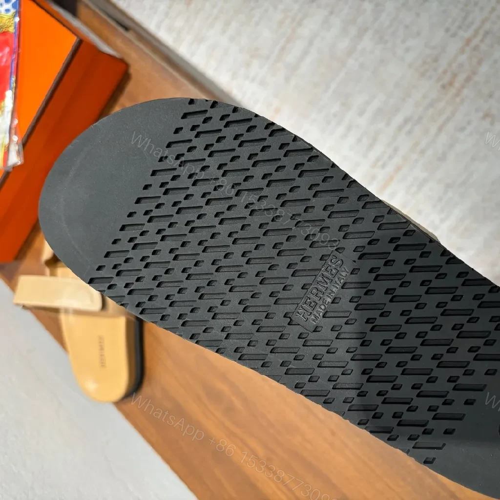 View 4 of Low-Top Luxury Sandals with H-Pattern Straps, All-Day Comfort