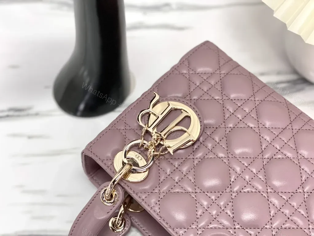 View 6 of Chic Quilted Mini Satchel with Gold Charms - All-Day Versatility