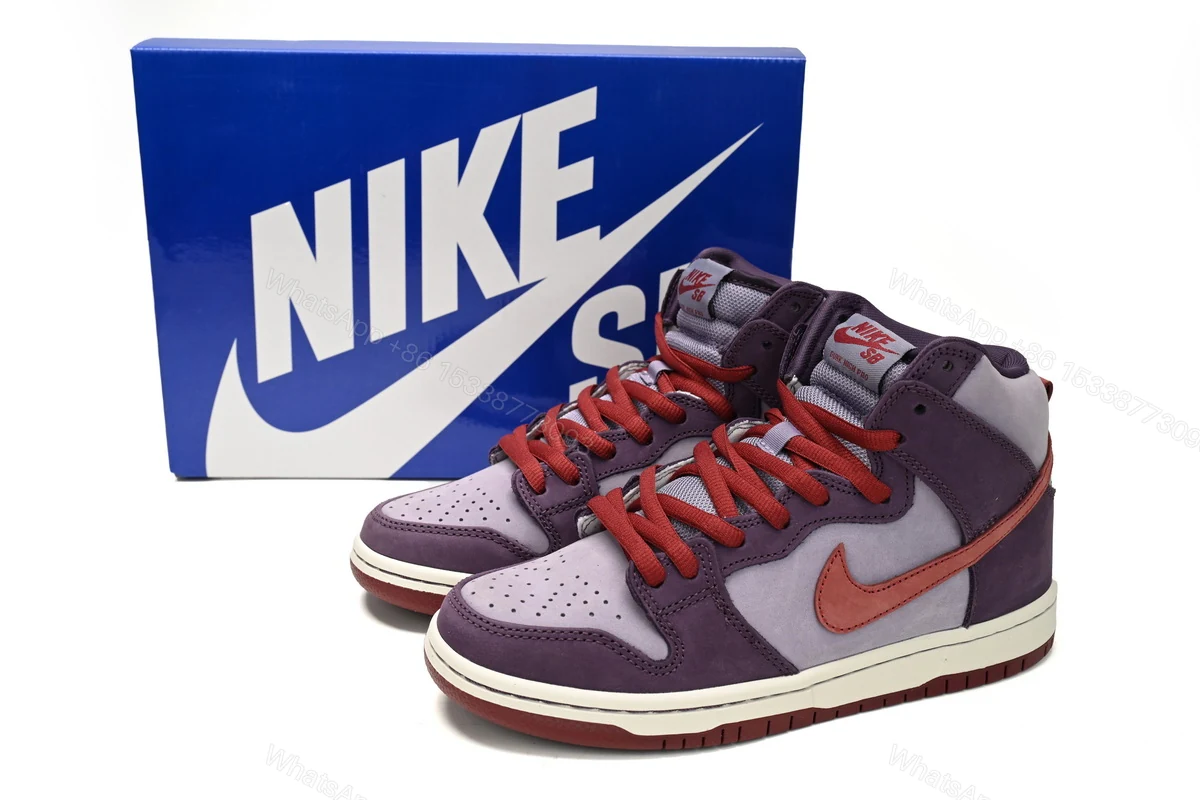 View 3 of Nike Dunk SB High Daybreak Plum 313171-500