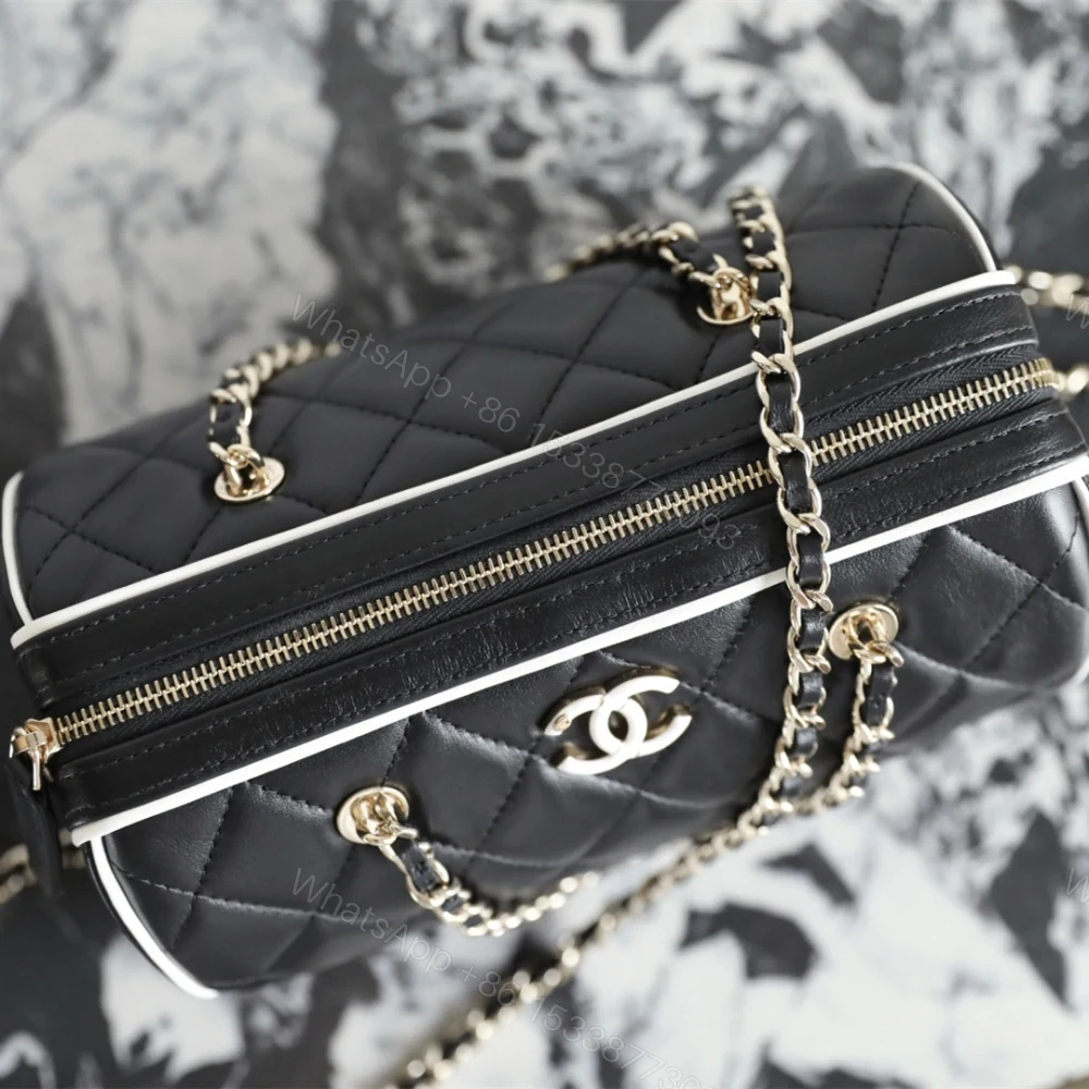 View 6 of 高仿Chanel*25P系列AS4515小羊皮拼色單肩包小號免檢版