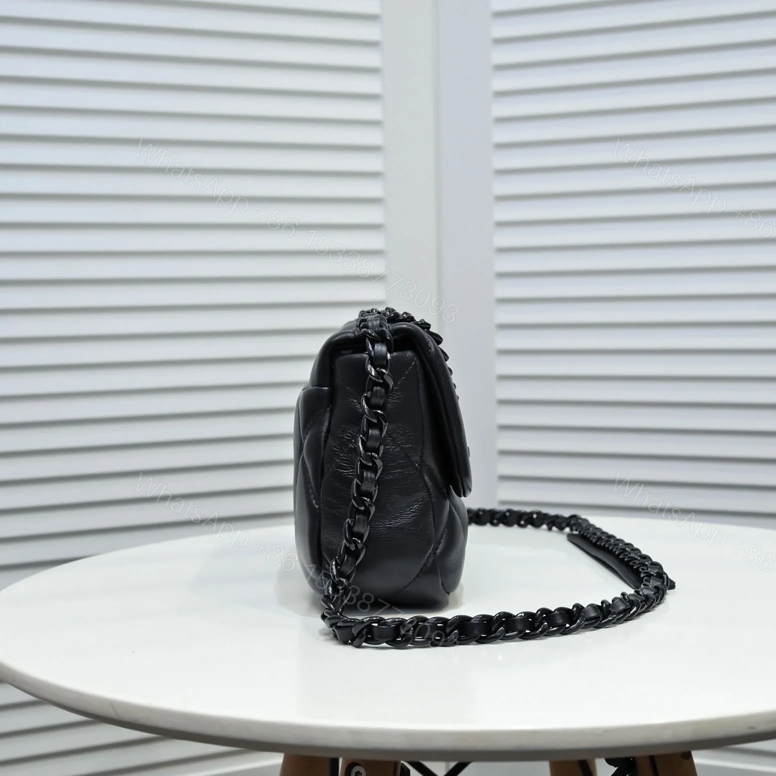 View 6 of CHANEL 19 FLAP BAG 26CM ALL BLACK