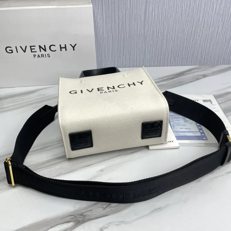 View 4 of Structured Tote with Mini Vector Hold - Givenchy Luxury Bag