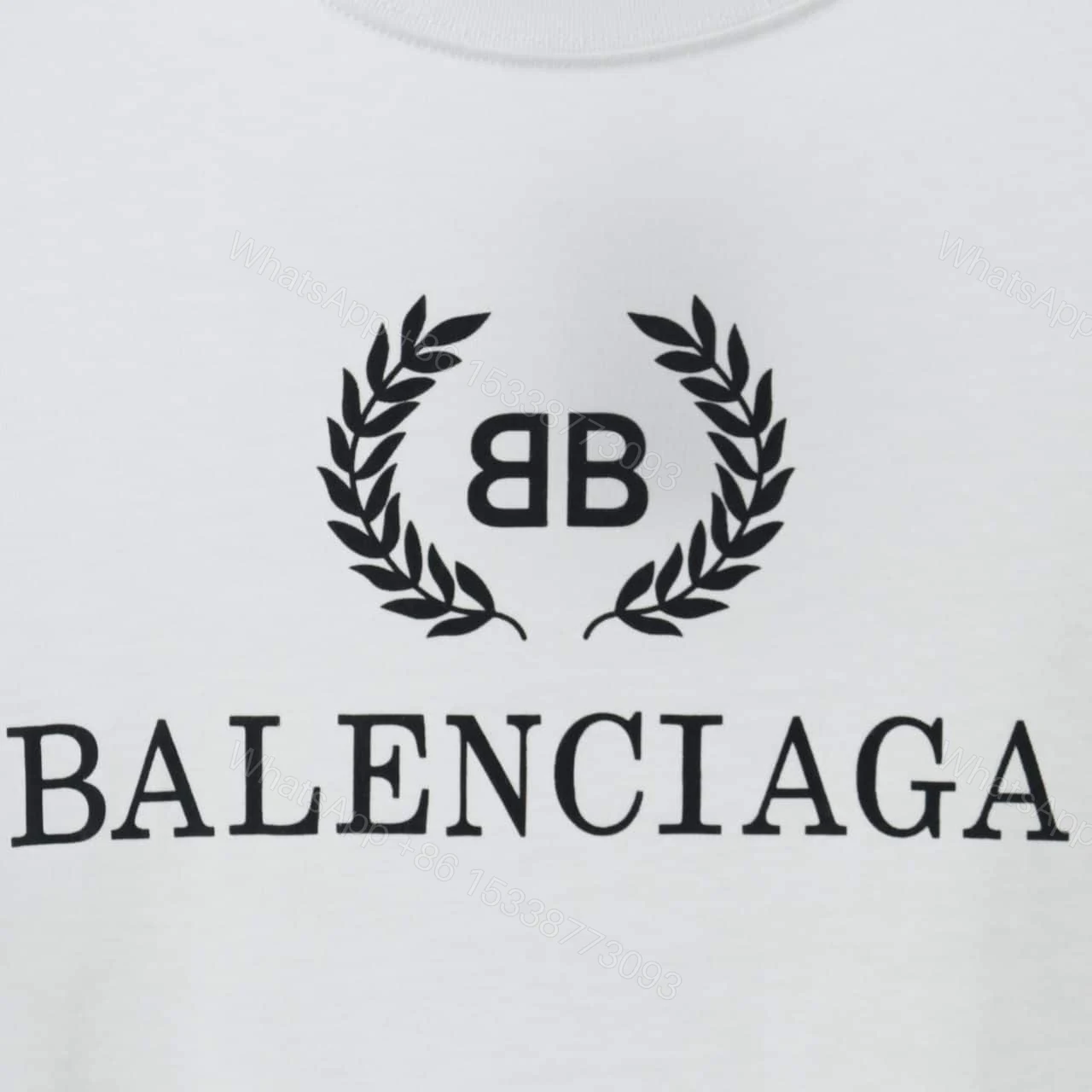 View 4 of BALENCIAGA WHEAT EAR SHORT SLEEVE WHITE T SHIRT