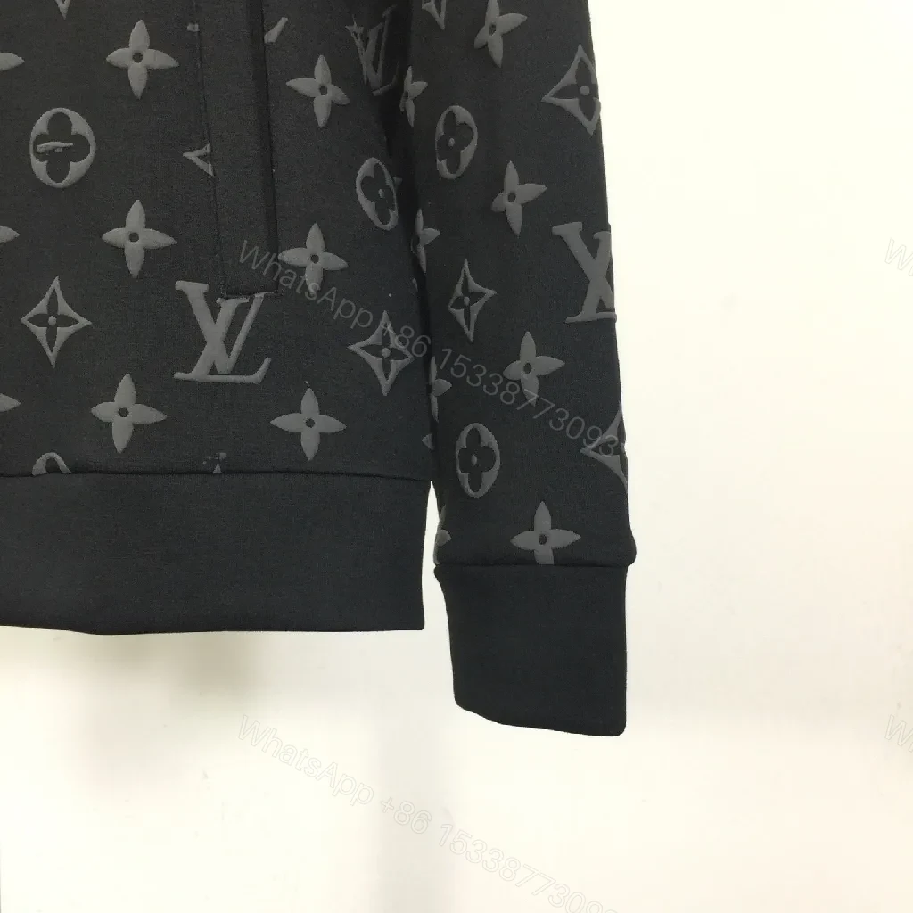 View 4 of Monogrammed Classic Zip Jacket: Timeless Luxury Everyday Wear