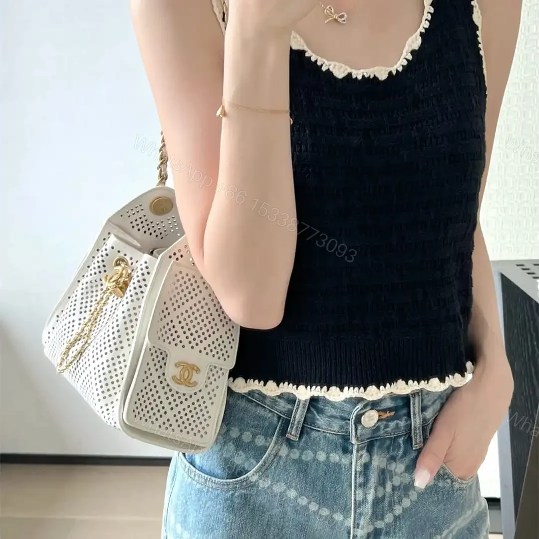 View 24 of 高仿Chanel*26P/25Bag系列AS5631小牛皮鏤空單肩包白色免檢版