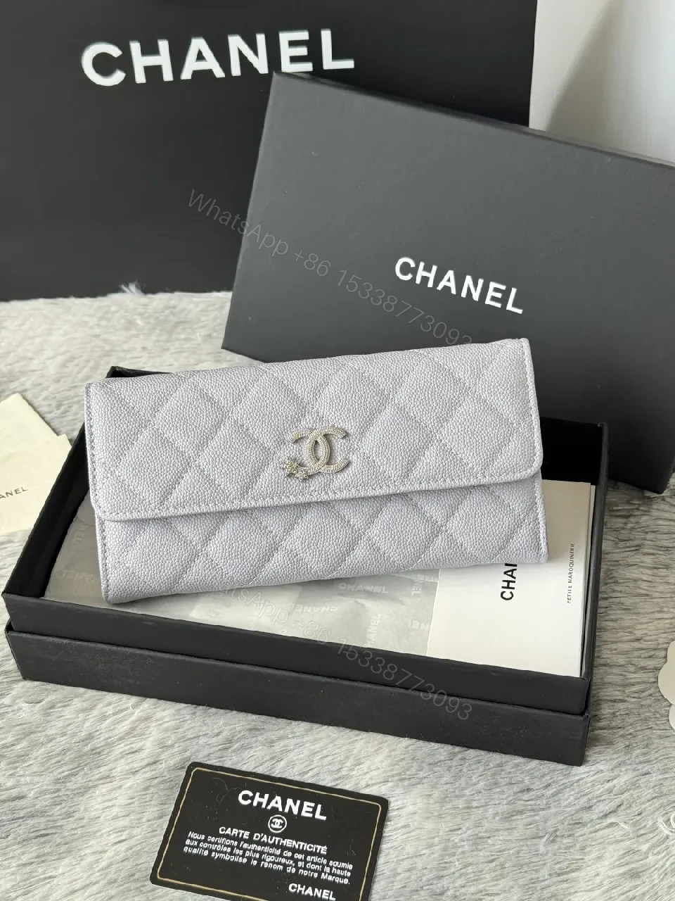View 12 of Lilac Quilted Leather Wallet – Slim, Luxurious Organizer