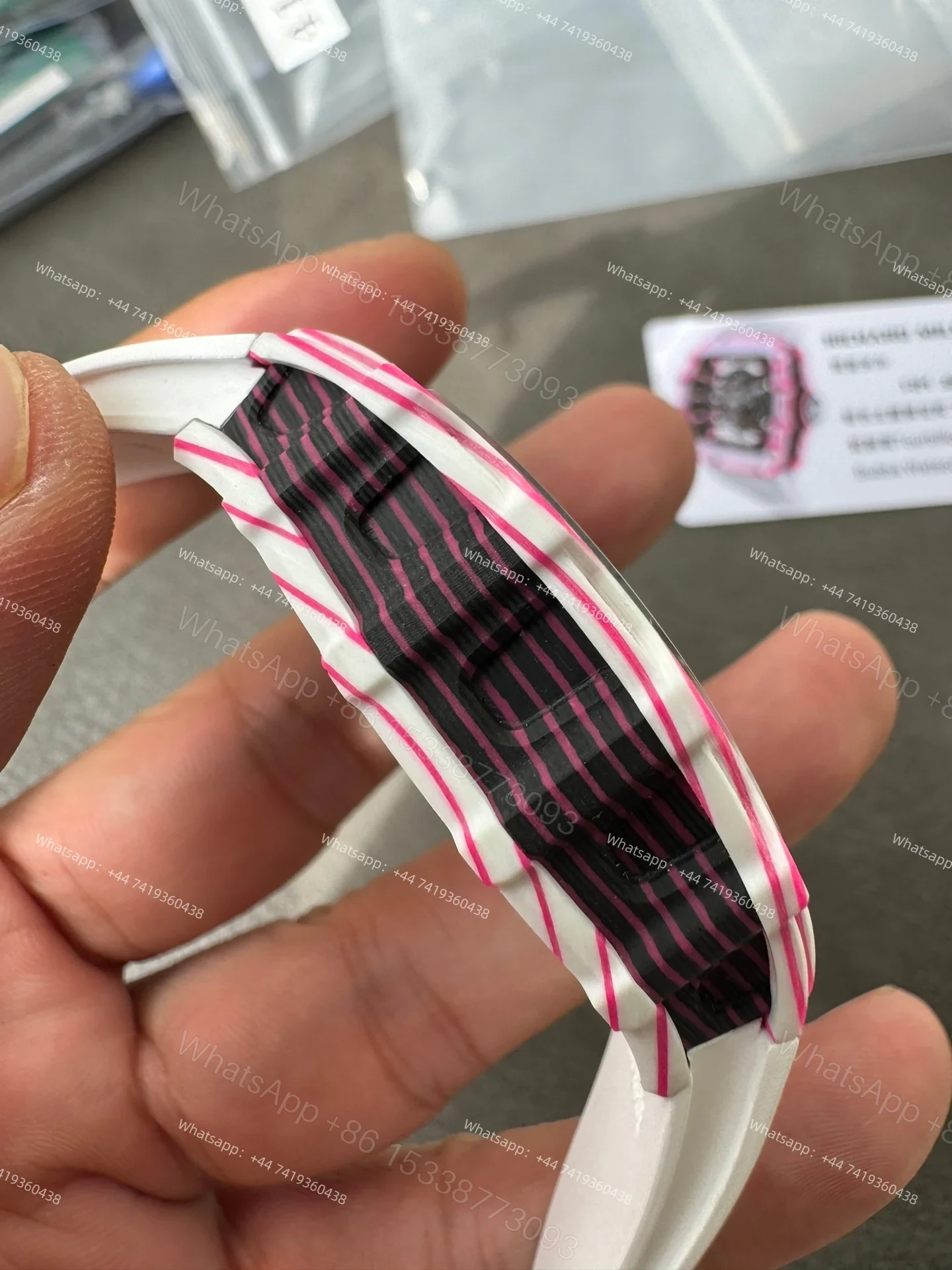 View 7 of Super Clone Richard Mille RM38-02 Bubba Watson White & Pink Tourbillon