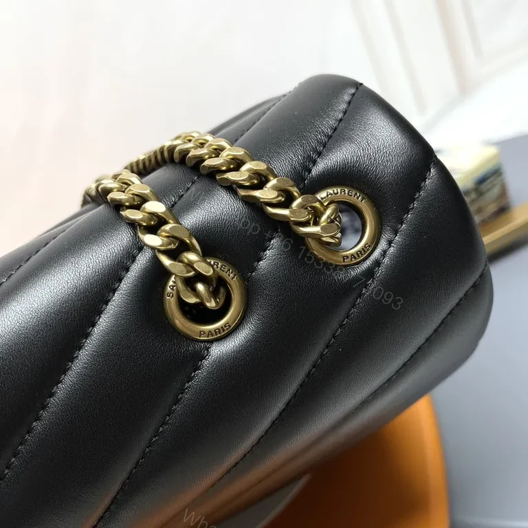 View 3 of Chic Black Leather Satchel â€“ Quilted Luxury Everyday Bag