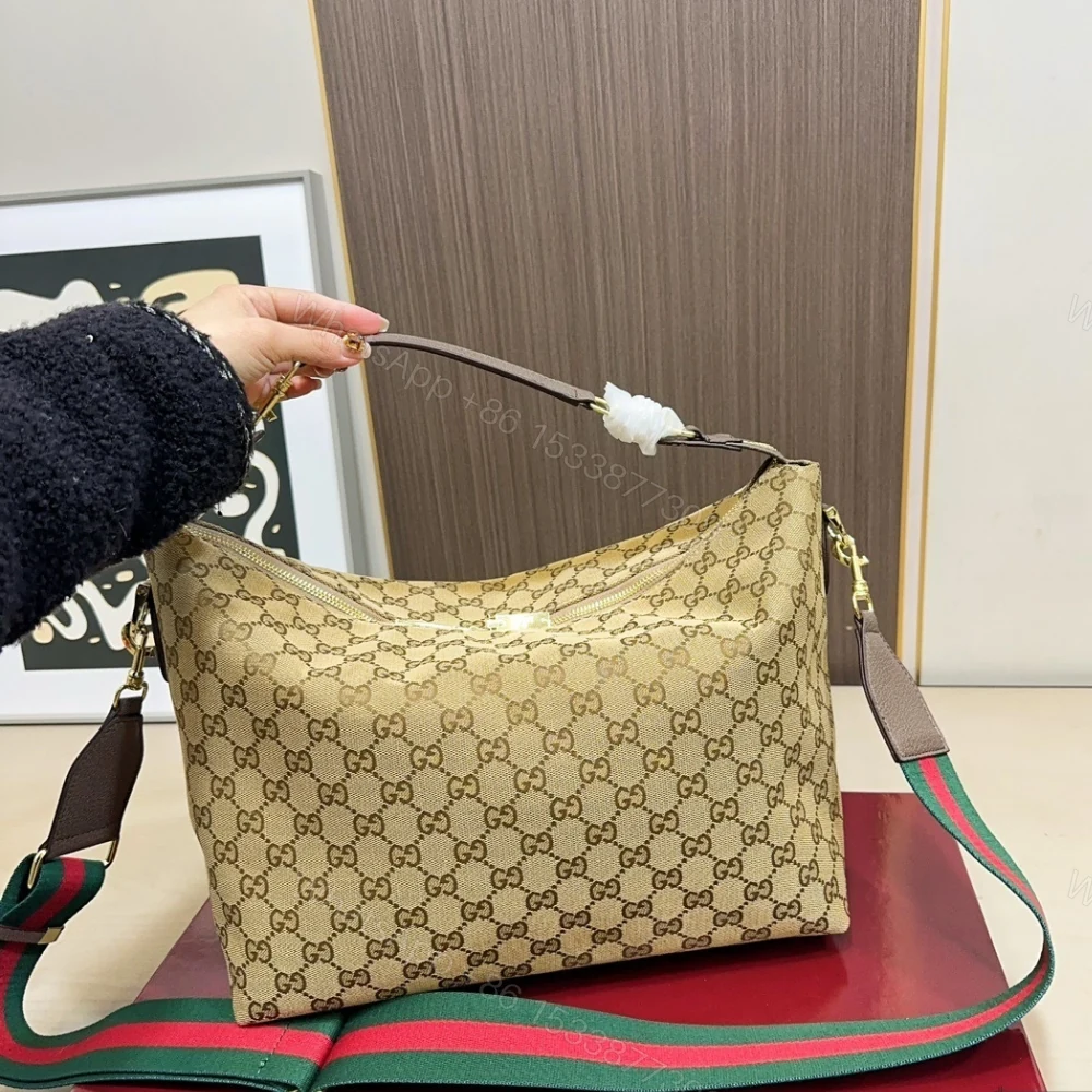 View 2 of Gucci Brera Medium Crossbody Bag Sand And Dark Brown 33Cm