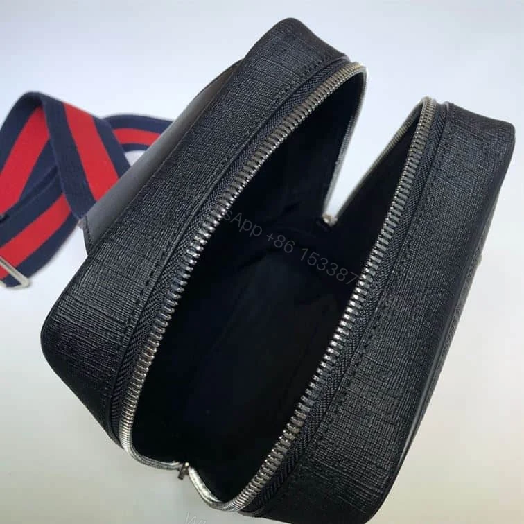 View 6 of GUCCI ALL OVER PRINT MESSENGER BAG BLACK – GBC31