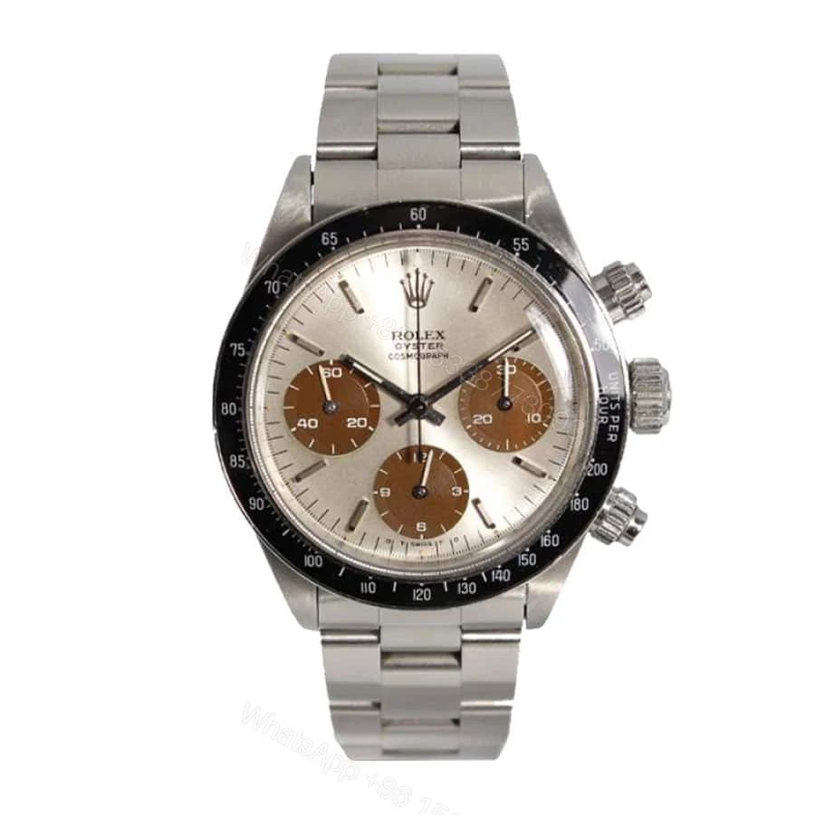 Rolex Cosmograph Daytona 116520 Super Clone: 40mm Steel Silver Dial — view 1