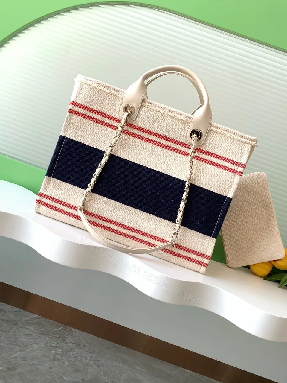 View 9 of Bold Stripes Canvas Tote: Chic, Durable, Versatile Tote