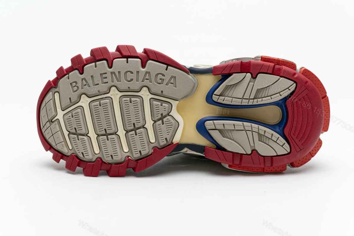 View 5 of Balenciaga Track 2 Sneaker Beige Blue 570391 W2GN2 8570