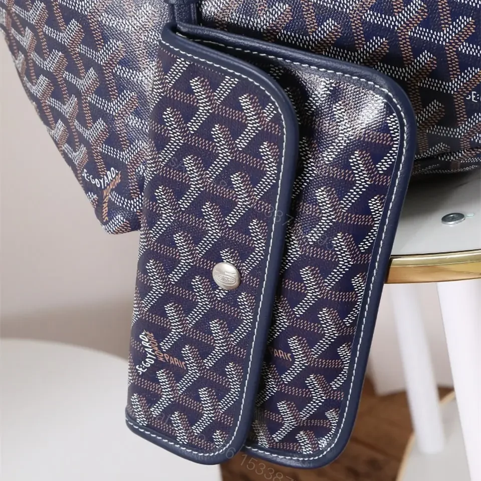 View 10 of 高仿Goyard*STLOUIP3滿印Tote手提袋藍色免檢版小號