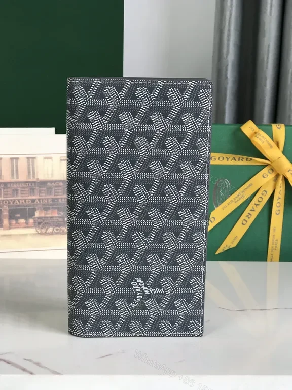 View 8 of Charcoal Leather + Textured Pattern + Modern + Discreet Luxe + Compact Wallet