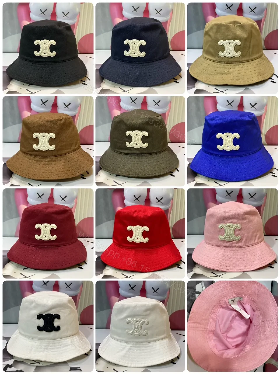 View 8 of Cotton Bucket Hat with Signature Embroidery, Casual Luxe
