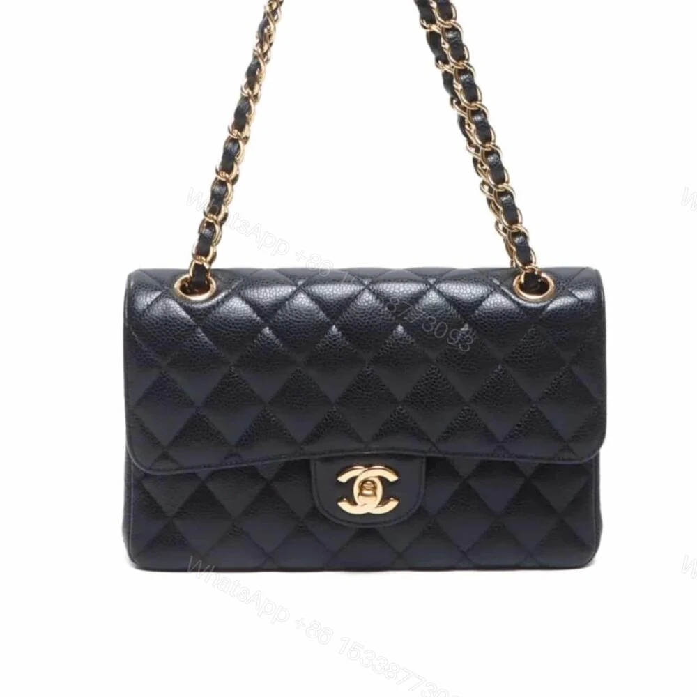 Chanel Classic Flap Caviar Black Crossbody Bag 20Cm — view 1