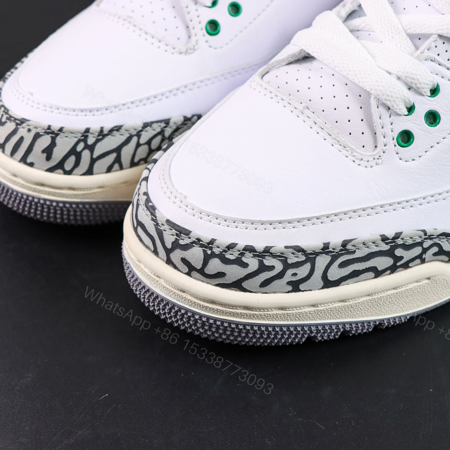 View 5 of AIR JORDAN 3 RETRO ‘Lucky Green’ Reps