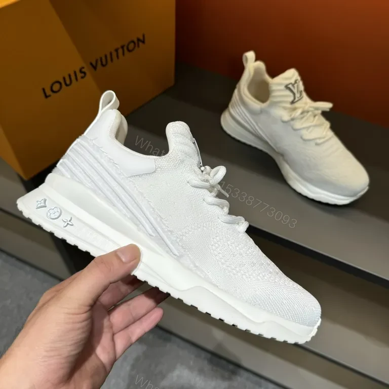 View 2 of Lightweight Knit Runner: Luxe LV-Inspired Logo Sneaker