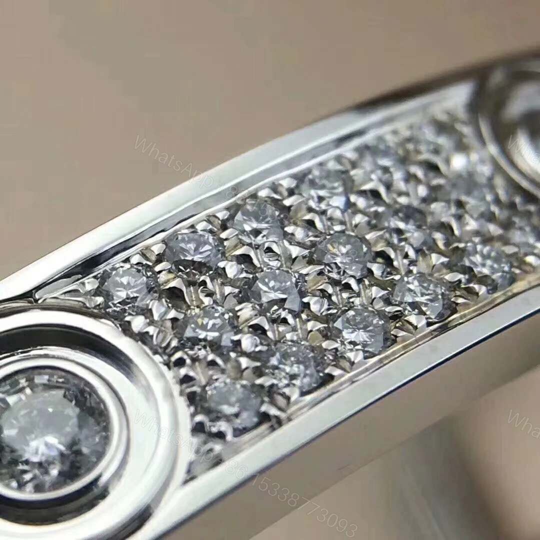 View 8 of Cartier Love Bracelet, full paved diamonds