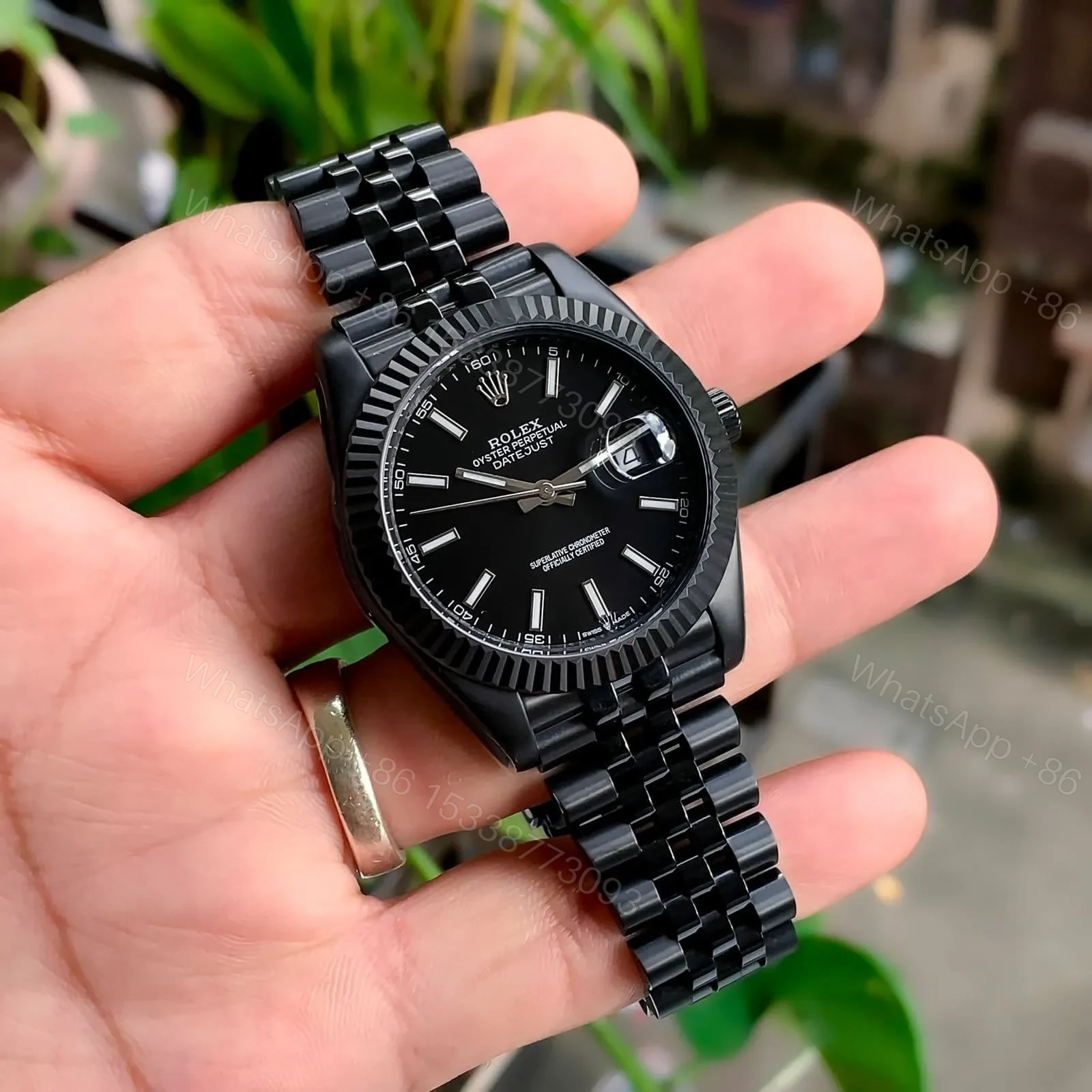 View 3 of Rolex Date-Just Black