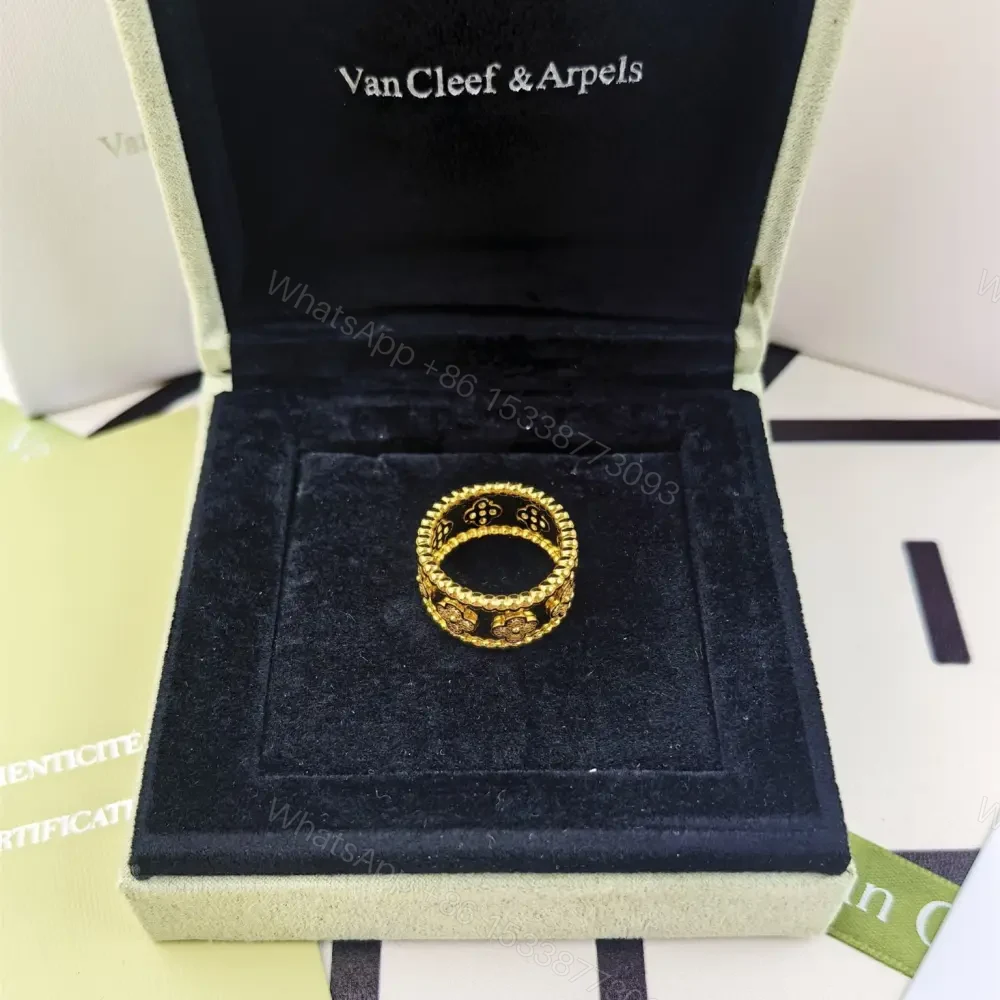 View 5 of 高仿首飾VanCleef&Arpels*RO9NC00鑲鑽萬花筒戒指黃金中號