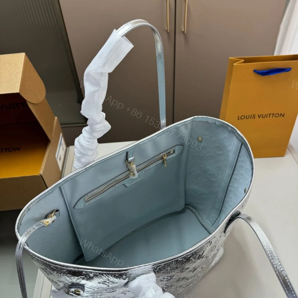 View 10 of Louis Vuitton Neverfull MM Silver 32Cm