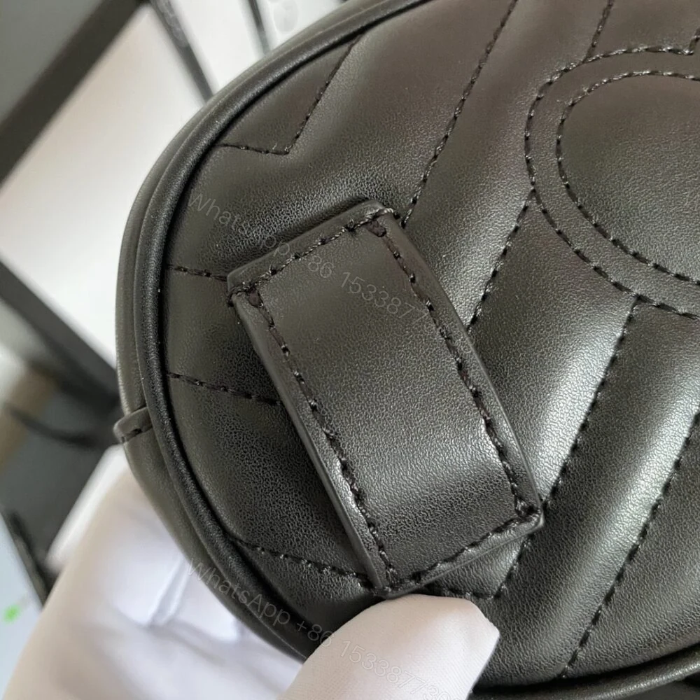 View 7 of Gucci GG Marmont Matelasse Belt Bag Black 18Cm