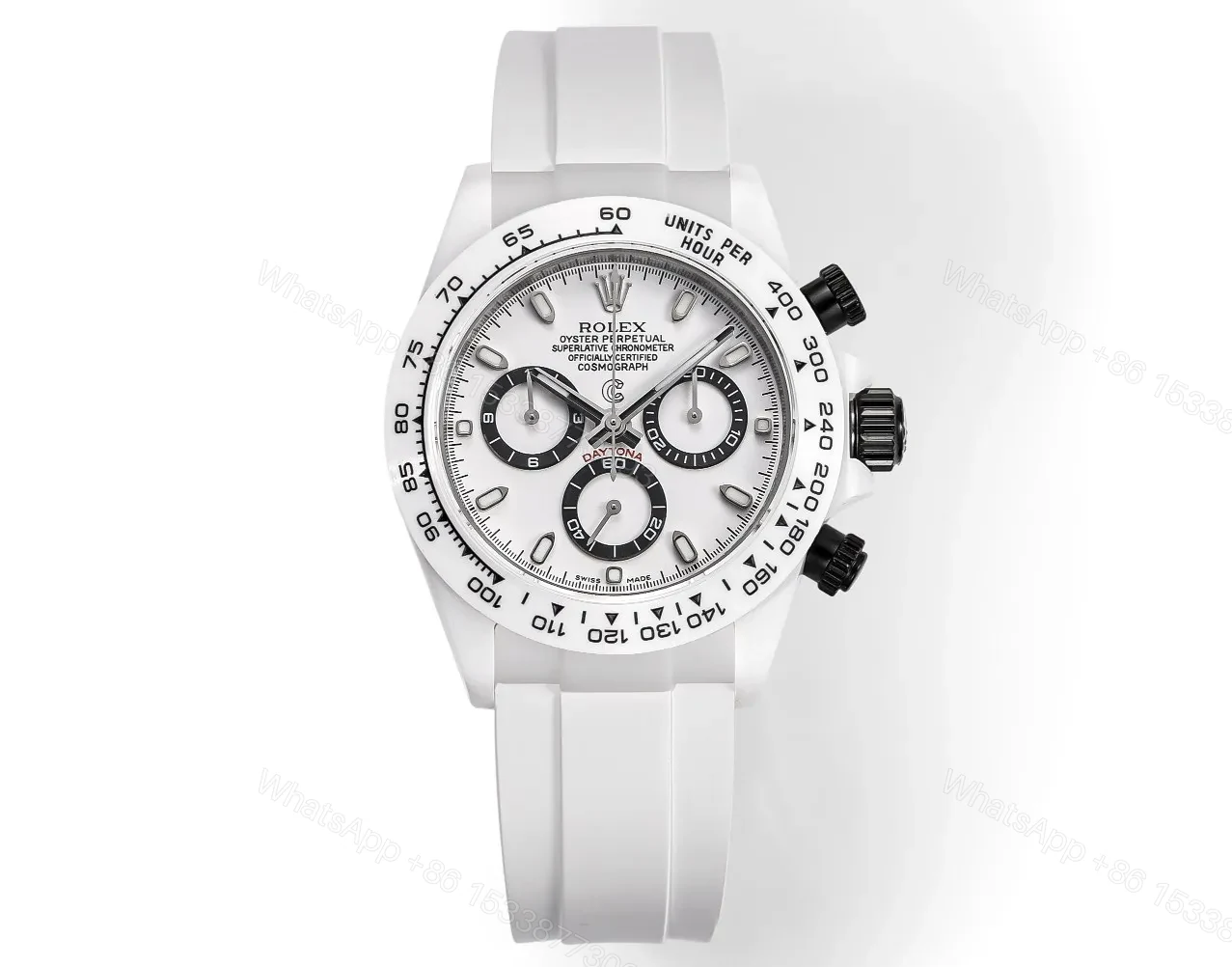 GS Factory Clean Factory AET x Rolex Picasso White Ceramic Daytona — view 1