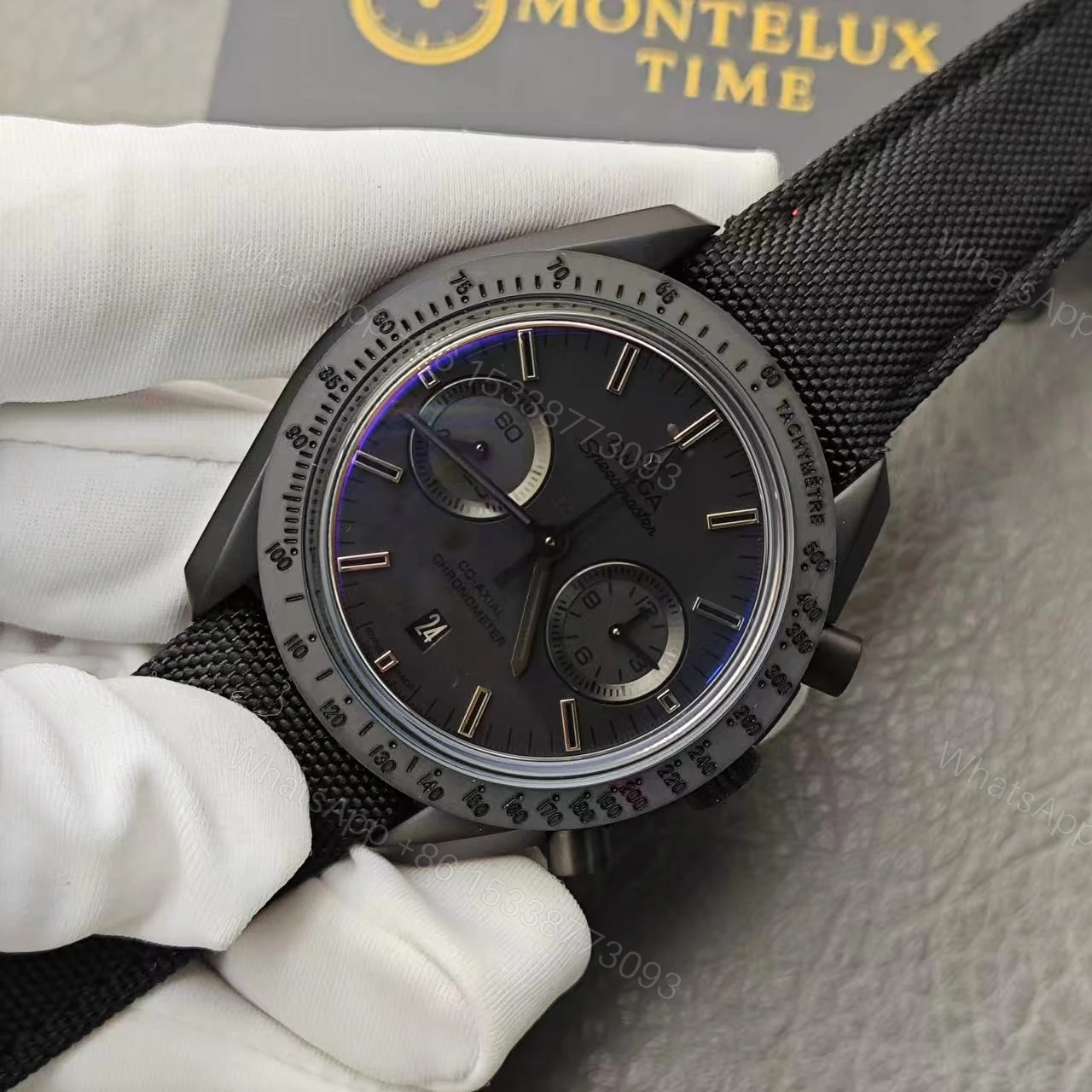 View 14 of Omega Replica Speedmaster Dark Side of the moon Super Clone