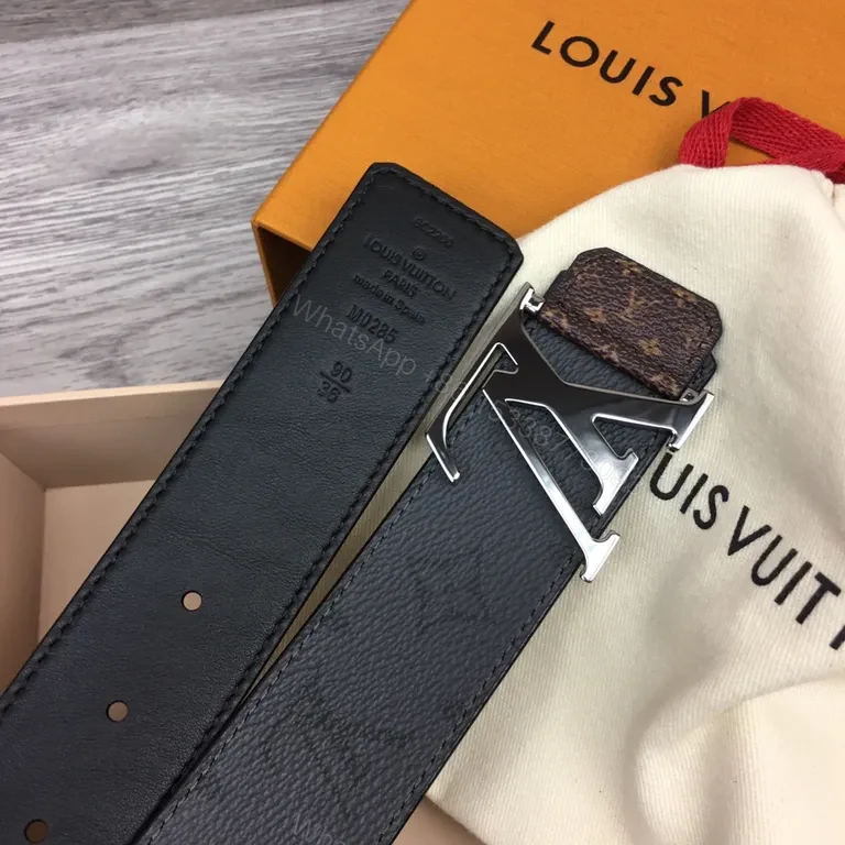 View 3 of Monogram Eclipse Belt: Two-Tone Luxury Belt with LV Buckle